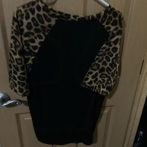 Leopard sleeve women’s shirt